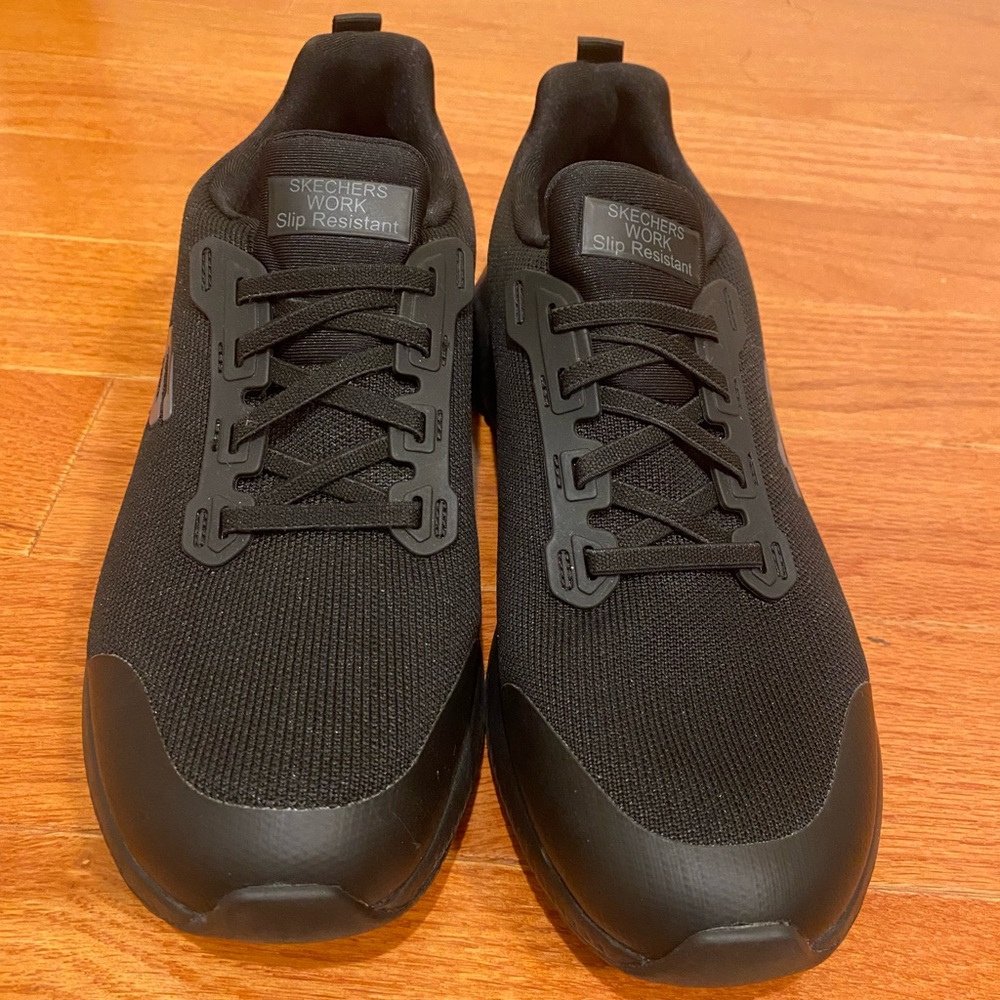 Skechers Black Athletic Shoes